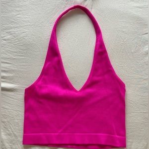 Hot Pink Halter Top / Size Small
